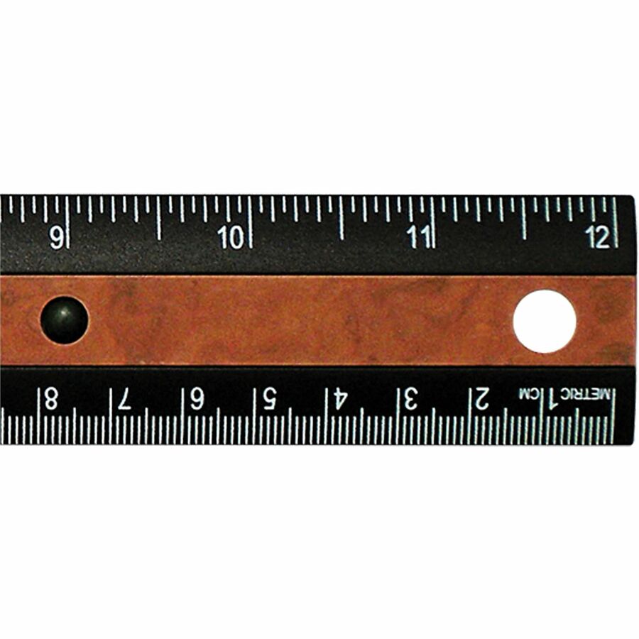 Westcott 12" KleenEarth Faux Burled Wood Ruler