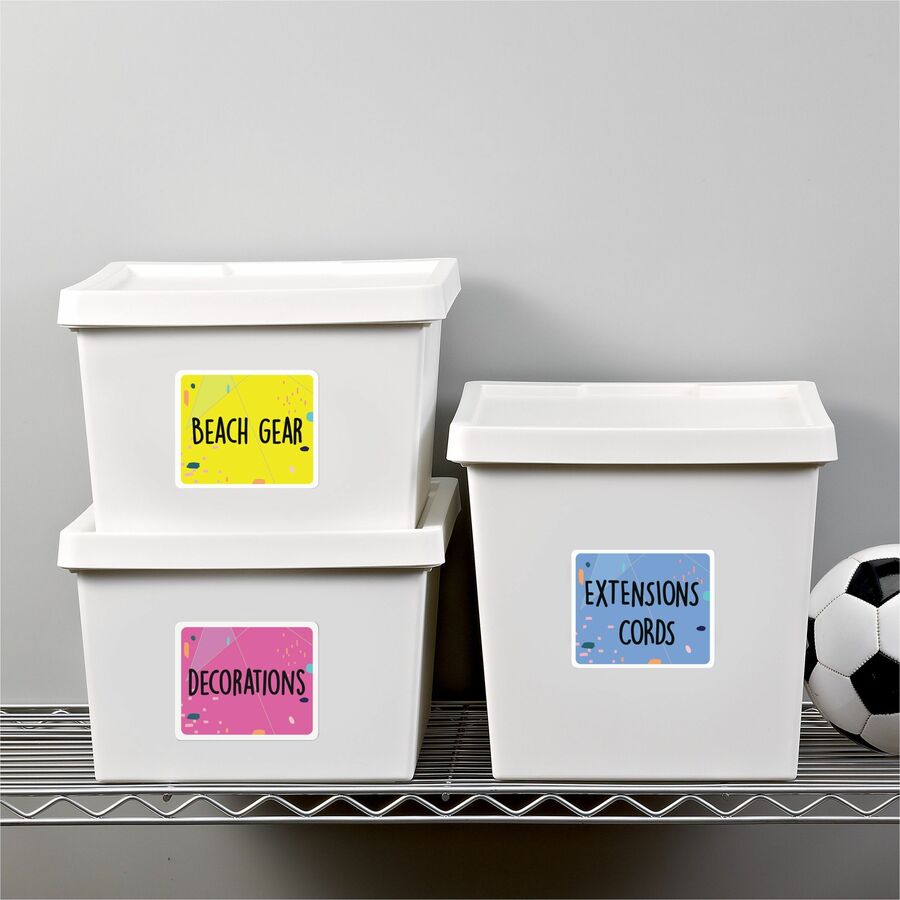 Avery® White Rectangle Labels with Sure Feed„¢ Technology 3-1/3" x 4" ,for Laser and Inkjet Printers