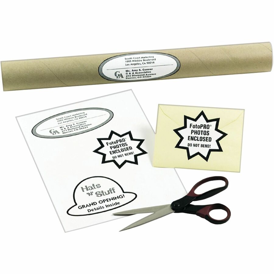 Avery® White Rectangle LabelsTrueBlock®, 8-1/2" x 11" , Permanent Adhesive, for Laser and Inkjet Printers