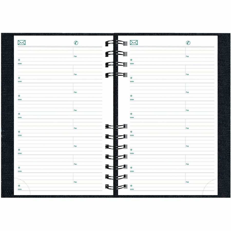 Blueline 2026 CoilPro 12-Month Daily Planner - January to December - 8" x 5" - Black - Bilingual C1504C81B