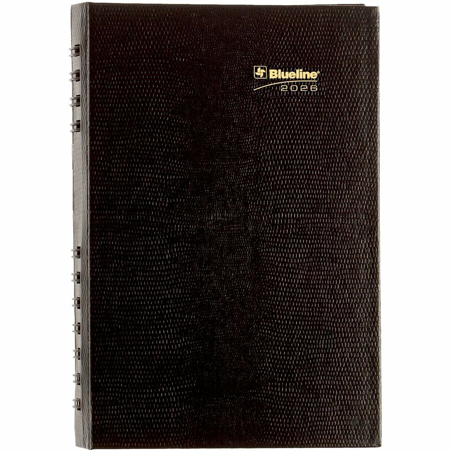 Blueline 2026 CoilPro 12-Month Daily Planner - January to December - 8" x 5" - Black - Bilingual C1504C81B