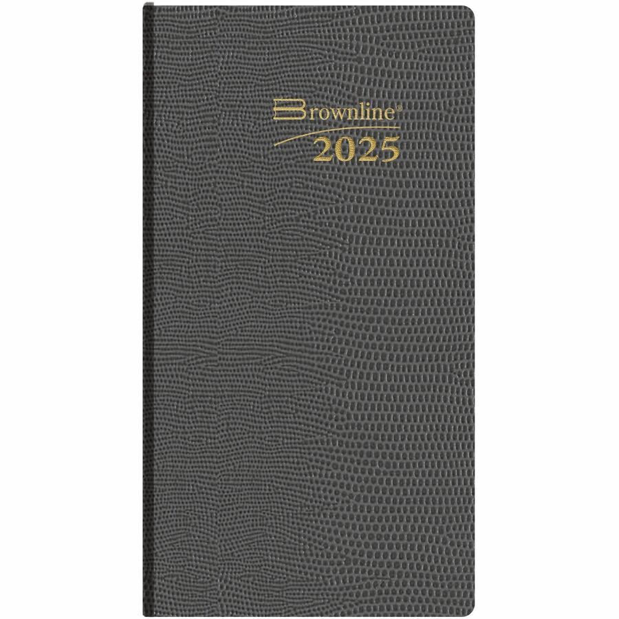 Brownline® Traditional Daily Pocket Diary 6" x 3-1/8" Assorted English