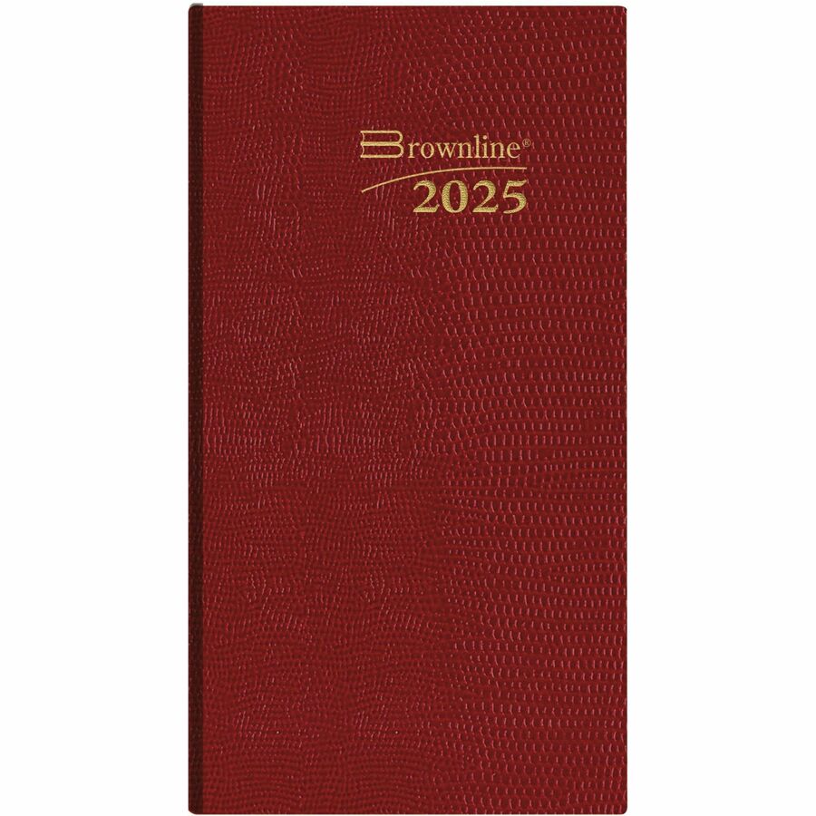 Brownline® Traditional Daily Pocket Diary 6" x 3-1/8" Assorted English