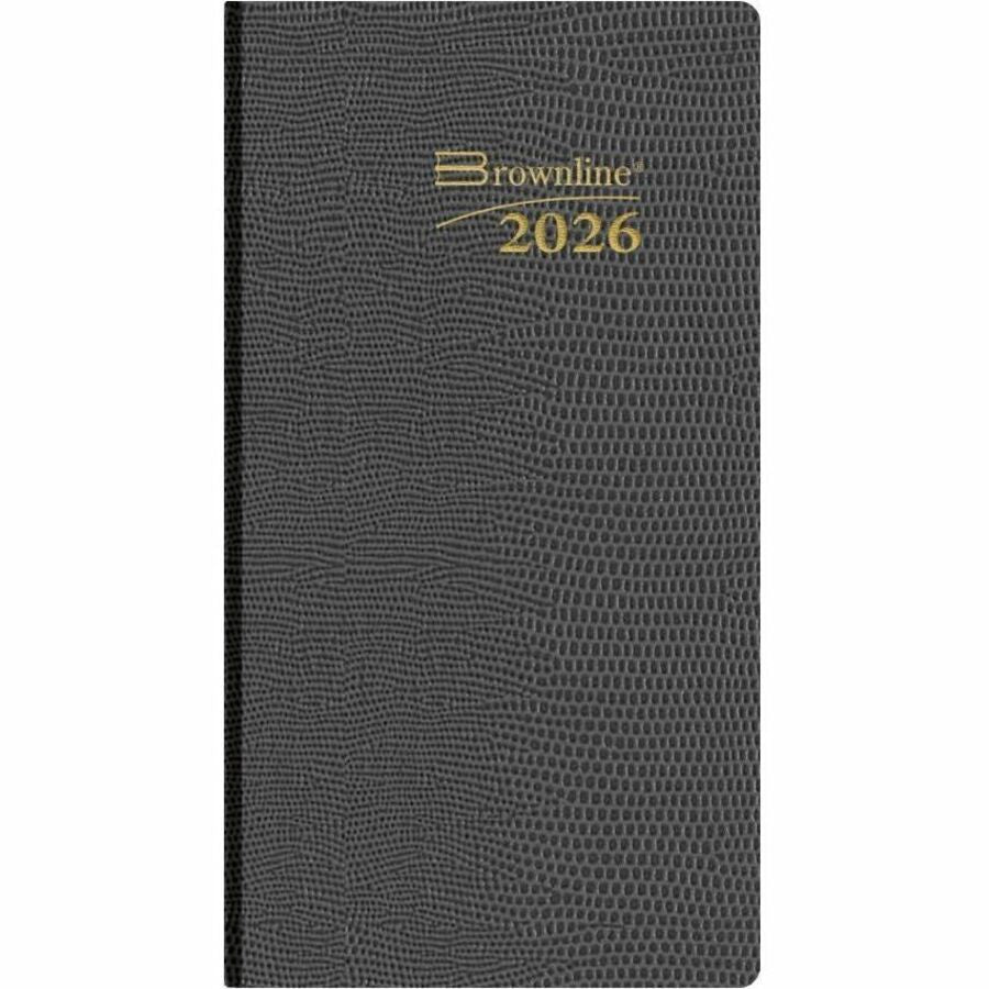 Brownline® Traditional Daily Pocket Diary 6" x 3-1/8" Assorted English