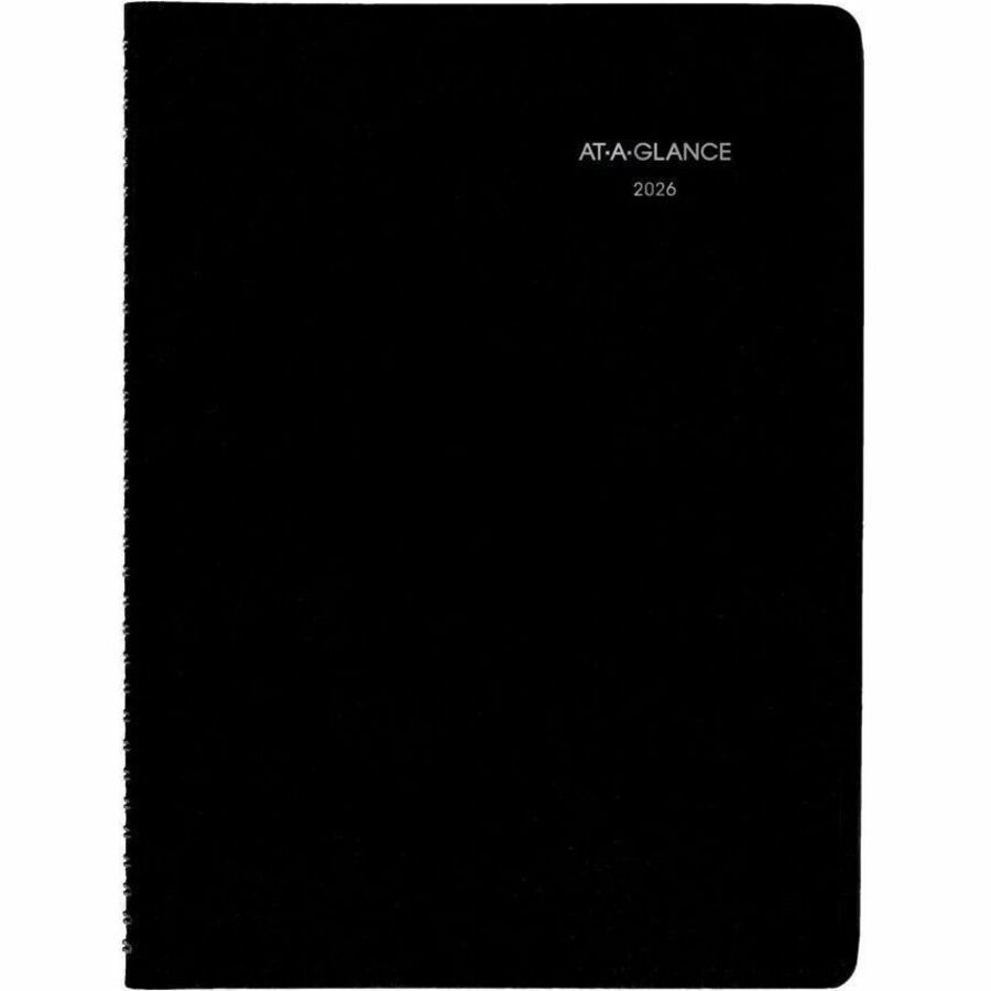 AT-A-GLANCE Recycled Weekly Appointment Book 11 x 8 Bilingual Black