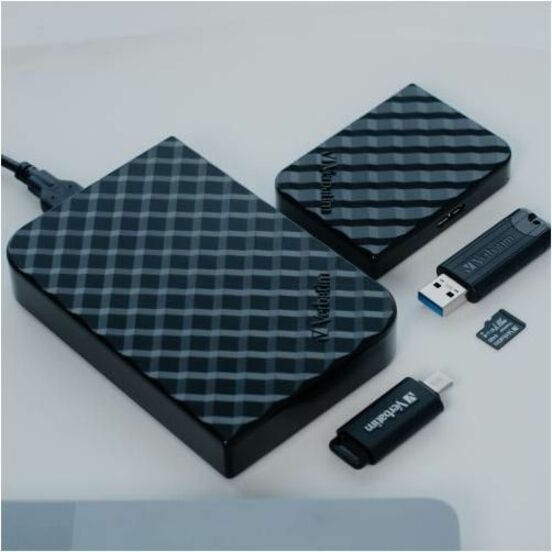 Verbatim 64GB Premium microSDXC Memory Card with Adapter, UHS-I V10 U1 Class 10