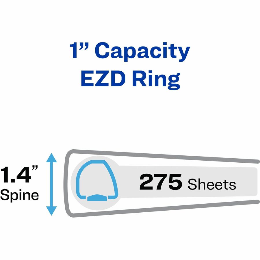 Avery Heavy-Duty View Binders - Locking One Touch EZD Rings - AVE79770