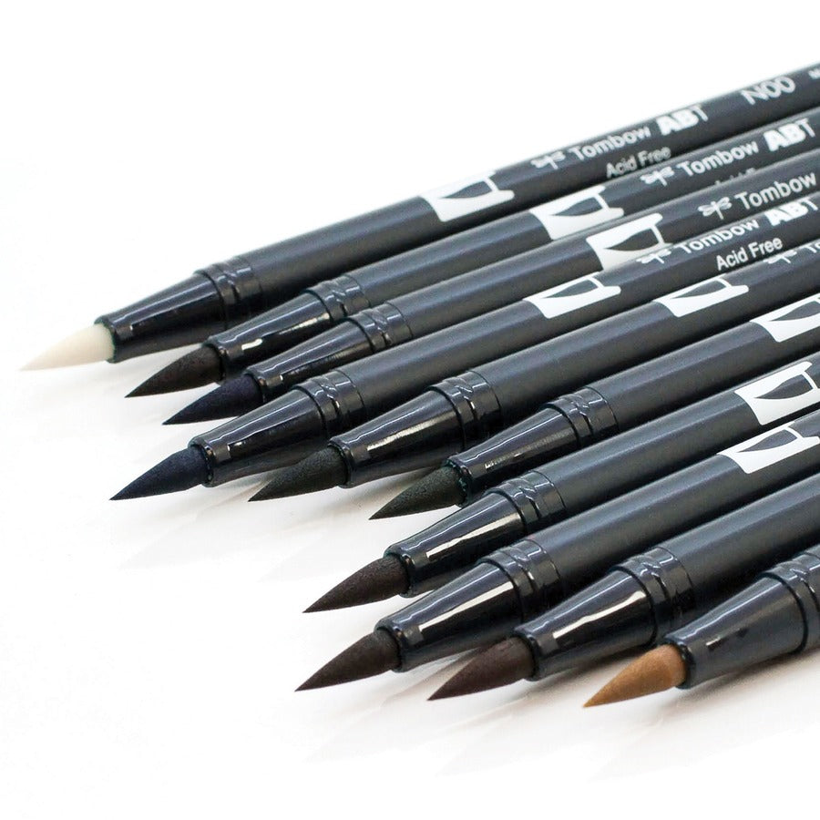 Tombow Dual Brush Art Pen 10-piece Set - Landscape Colours