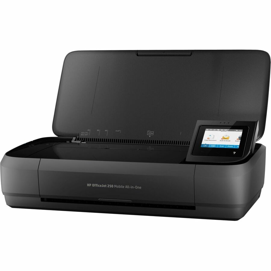 HP Officejet 250 Wireless Inkjet Multifunction Printer-Color-Copier/Scanner-20 ppm Mono/19 ppm Color Print-4800x1200 Print-Manual Duplex Print-500 Pages Monthly-50 sheets Input-Color Scanner-600 LAN