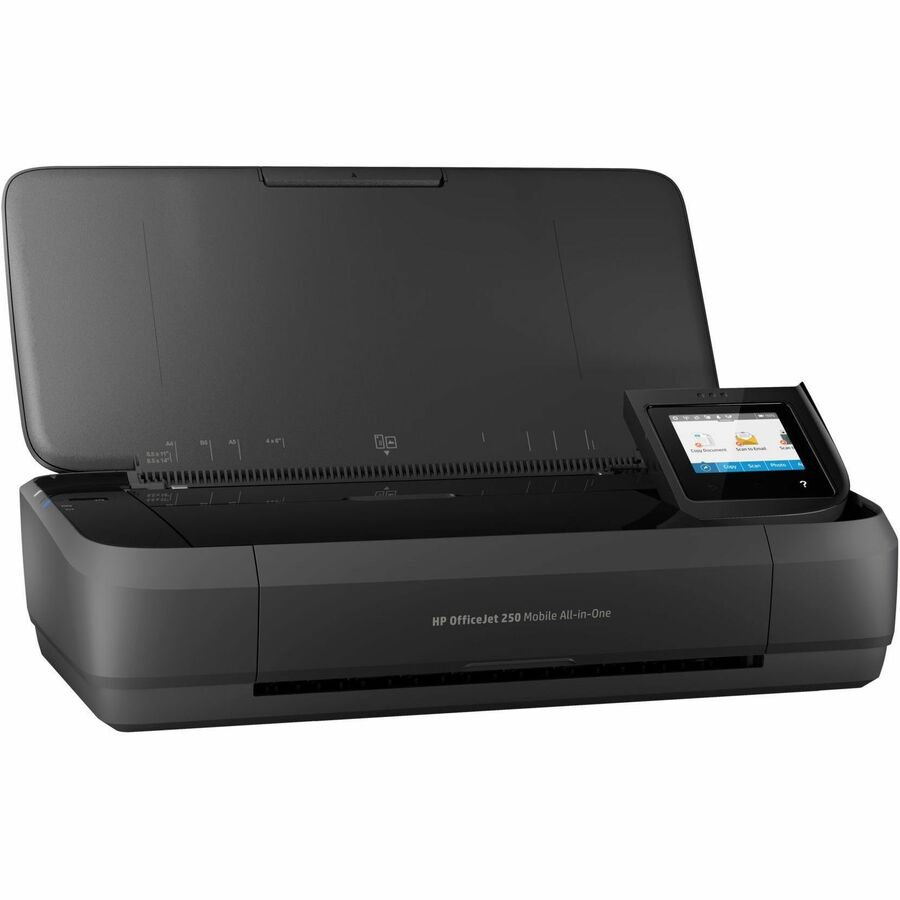 HP Officejet 250 Wireless Inkjet Multifunction Printer-Color-Copier/Scanner-20 ppm Mono/19 ppm Color Print-4800x1200 Print-Manual Duplex Print-500 Pages Monthly-50 sheets Input-Color Scanner-600 LAN