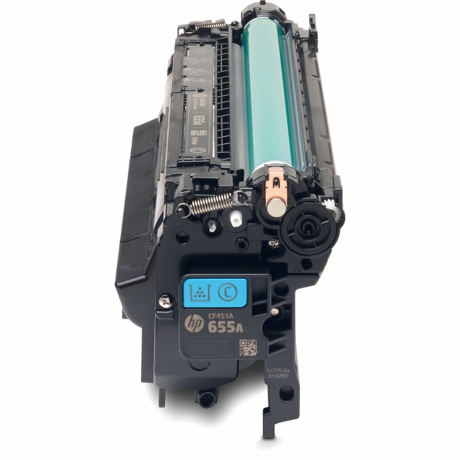 HP 655A (CF451A) Original Laser Toner Cartridge - Cyan - 1 Each