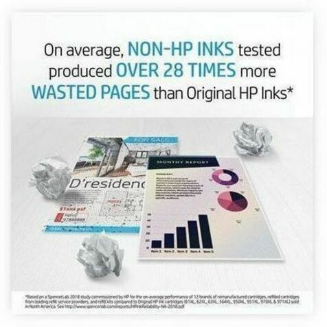HP 962XL Original High Yield Inkjet Ink Cartridge - Yellow - 1 Each