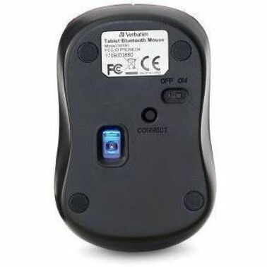 Verbatim Bluetooth® Wireless Tablet Multi-Trac Blue LED Mouse - Garnet