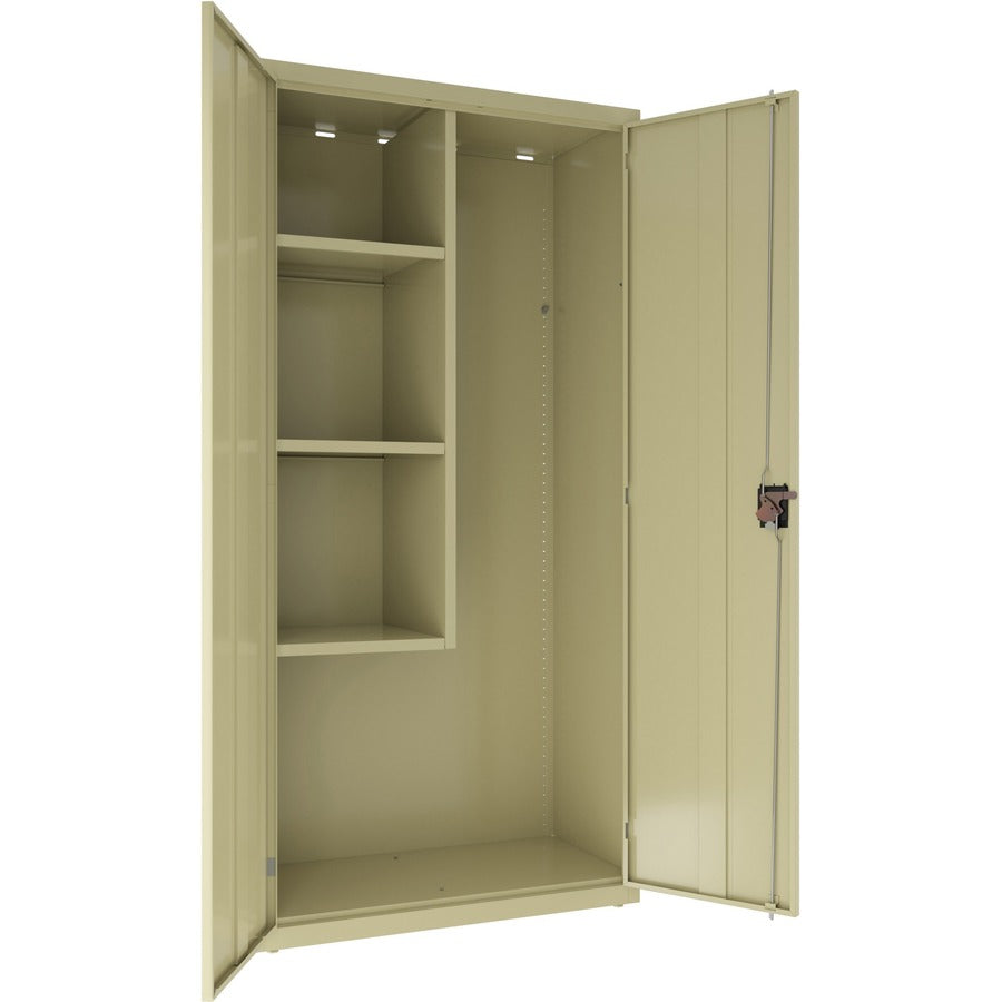 Lorell Fortress Series Janitorial Cabinet - Light Gray