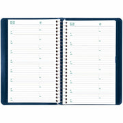 Blueline 2026 Essential 12-Month Daily Planner - January to December - 8" x 5" - Navy Blue - Bilingual