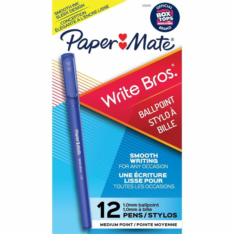 Paper Mate Write Bros. Ballpoint Stick Pens - 60 / Box