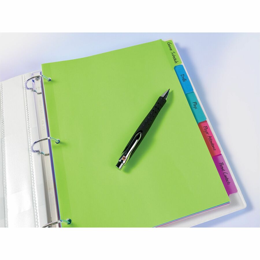 Avery® Big Tab„¢ Write & Erase Dividers 5 tabs, 1 set