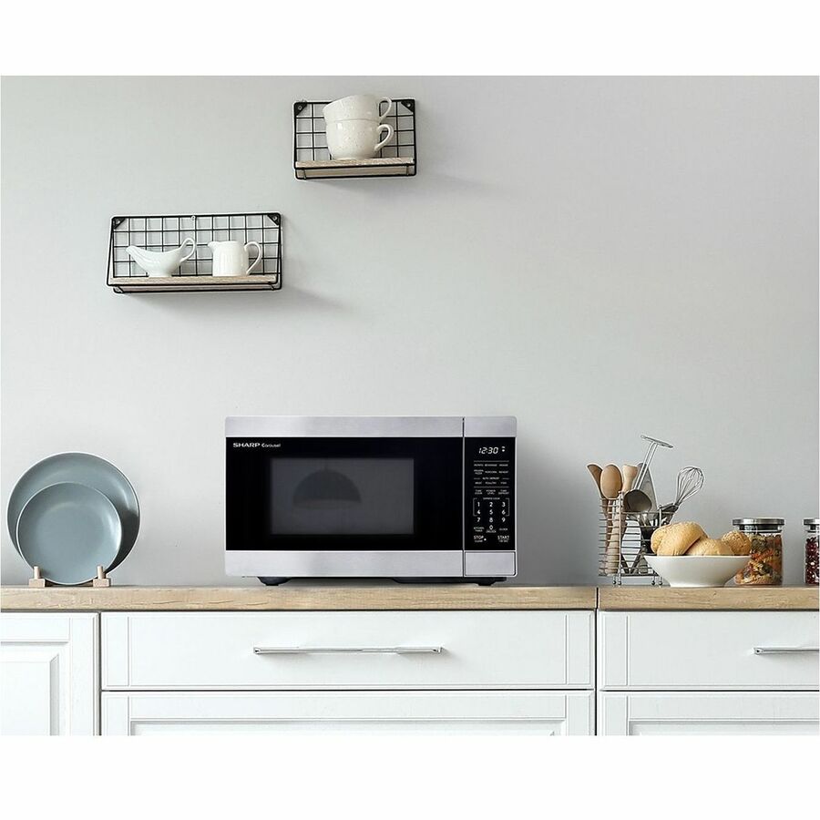Sharp SMC0962KSC Countertop Microwave Oven 0.9 c.u. ft. 900W Stainless Steel