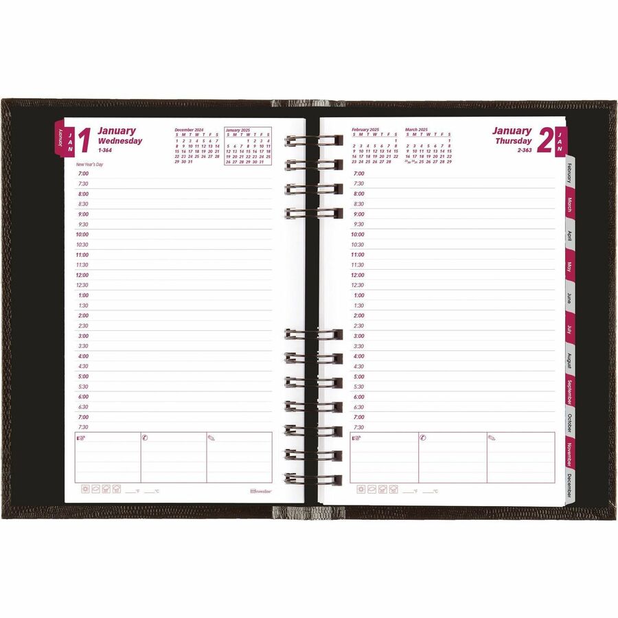 Brownline CoilPro Hard Cover Daily Appointment Book / Monthly Planner