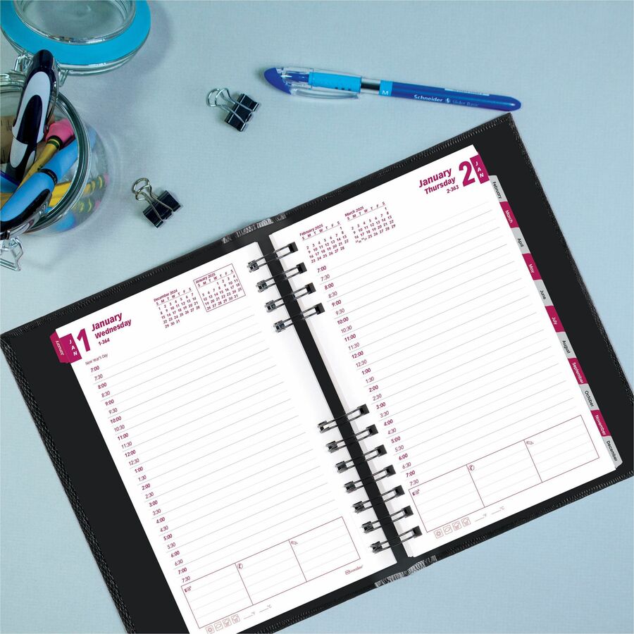Brownline CoilPro Hard Cover Daily Appointment Book / Monthly Planner