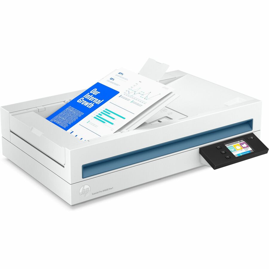 HP ScanJet Pro N4600 FNW1 Flatbed/ADF Scanner - White