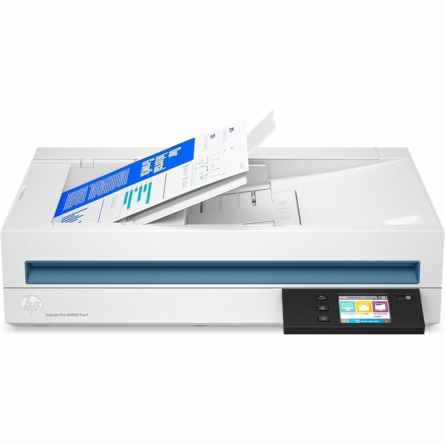 HP ScanJet Pro N4600 FNW1 Flatbed/ADF Scanner - White