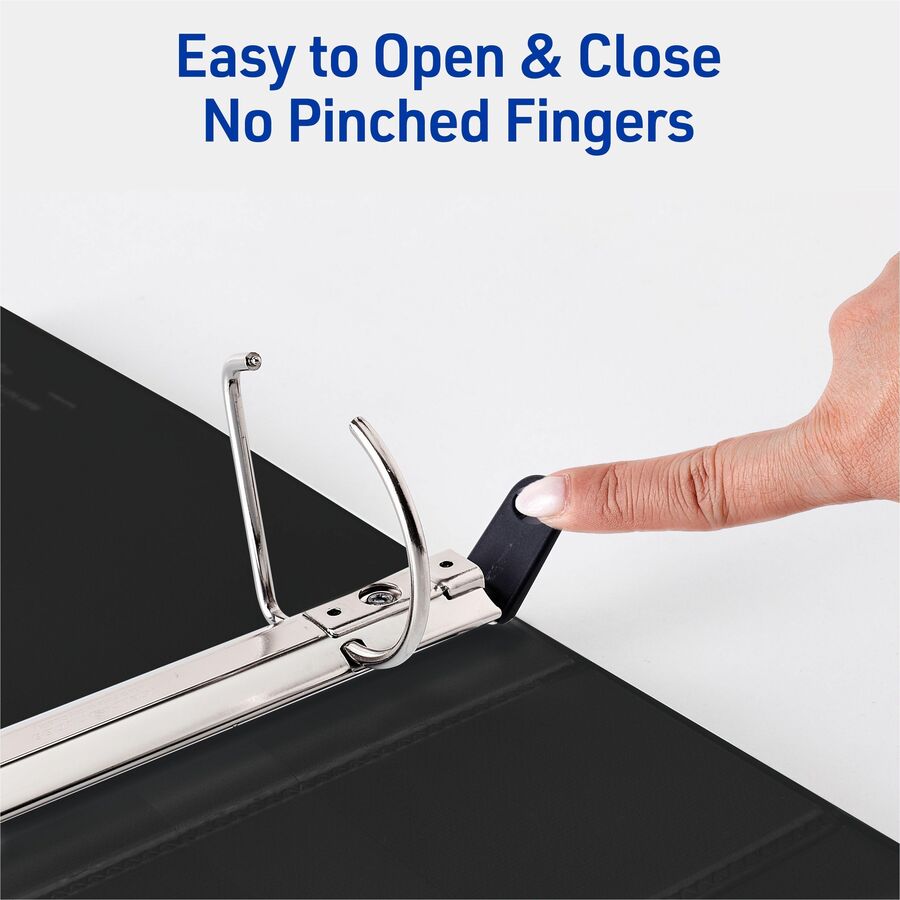 Avery® Heavy Duty View Binder 2" , One Touch Locking D Rings, White