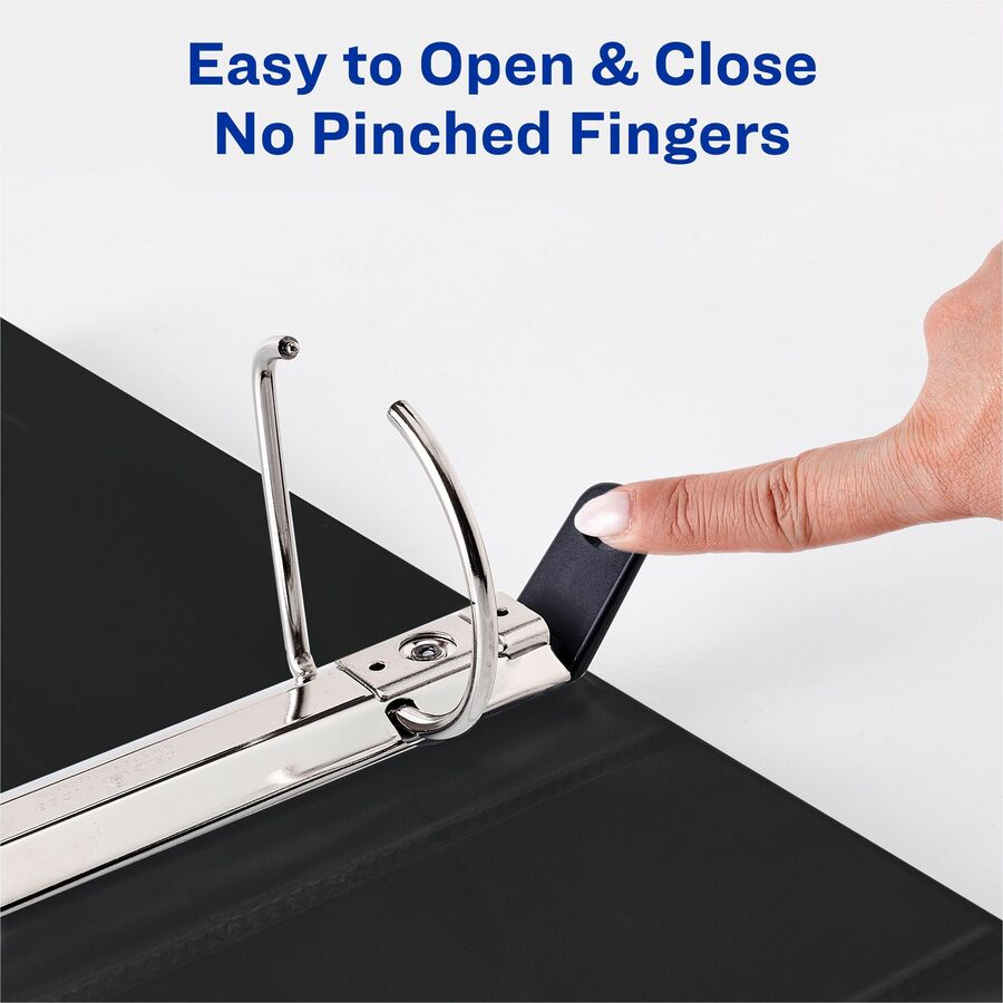 Avery® Heavy Duty View Binder 3" , One Touch Locking D Rings, White