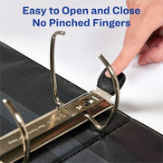 Avery® Heavy Duty Binder5" , One Touch Locking D Rings, Black