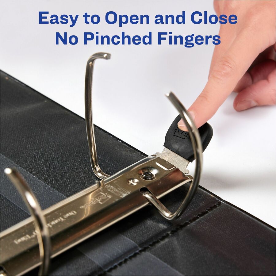 Avery® Heavy Duty Binder5" , One Touch Locking D Rings, Black