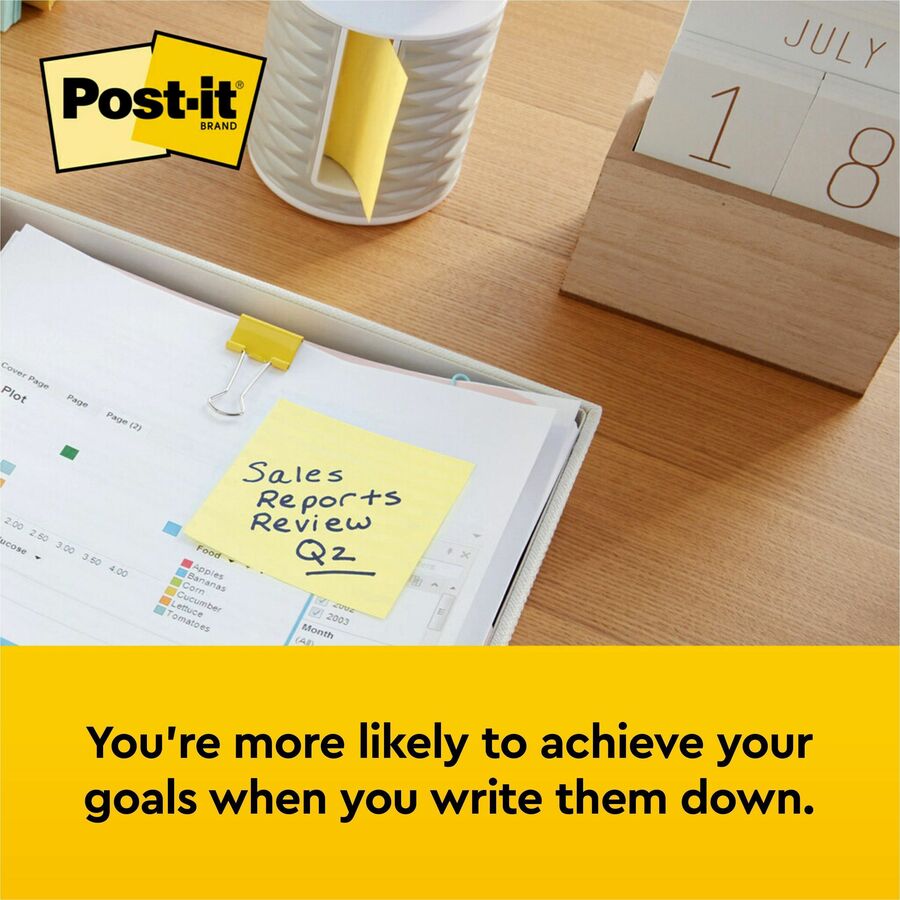 Post-it® Notes Original Notepads Singles MMM654