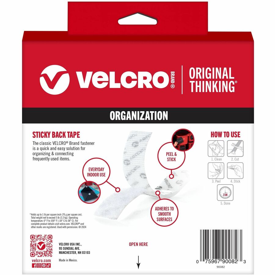 Velcro Sticky Tape Roll 15ft