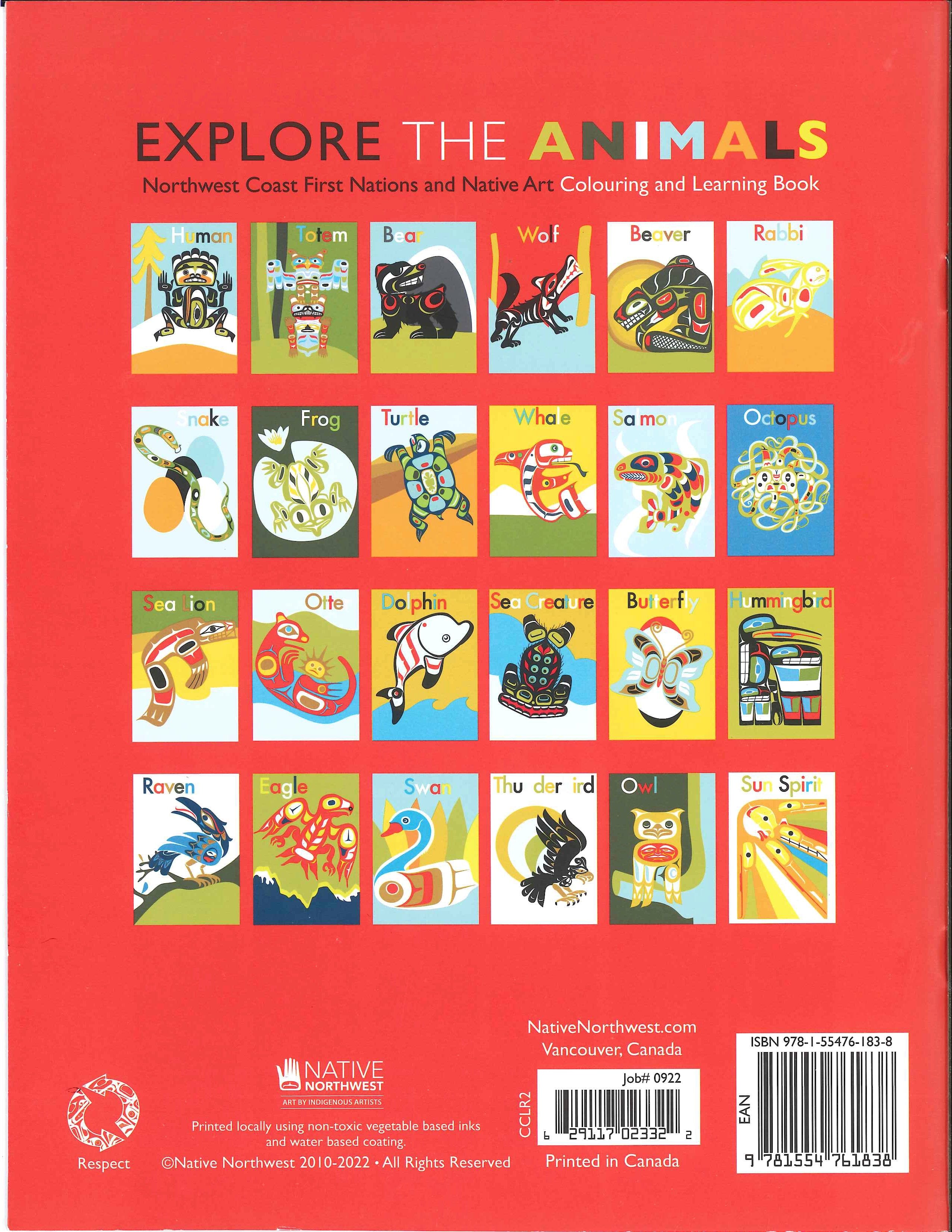 Explore The Animals - First Nations Colouring & Learning Book