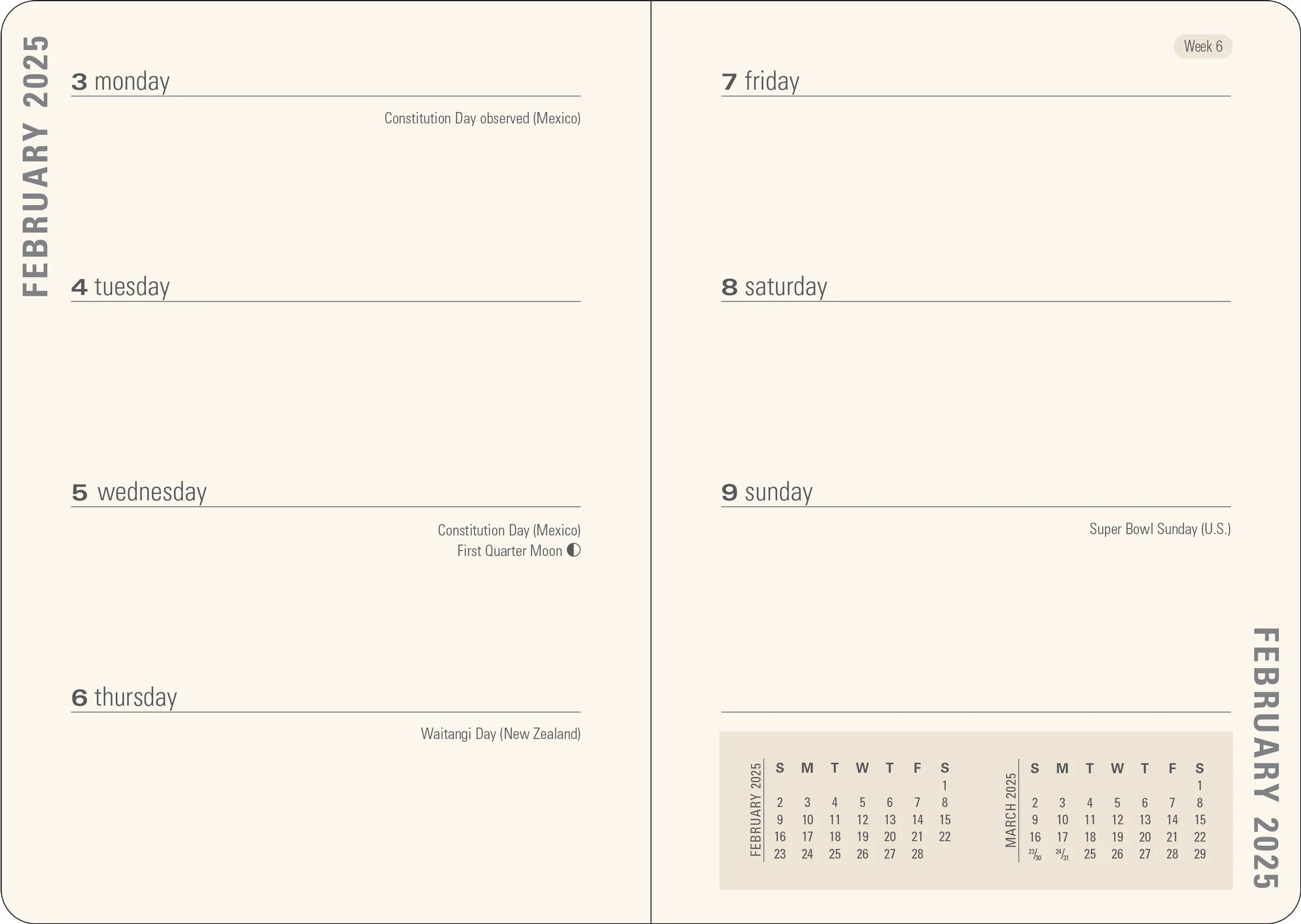 2025 Weekly Planners