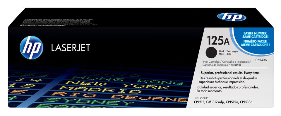 HP 125A (CB540AD) Original Toner Cartridge - Dual Pack