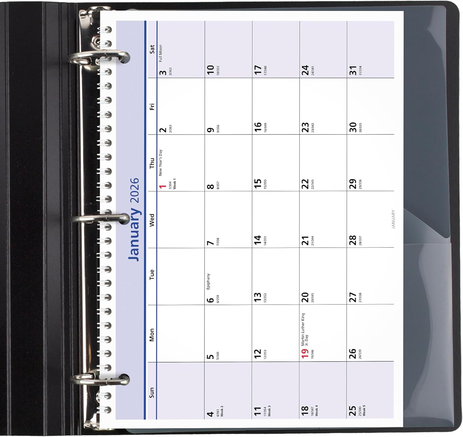 Calendar Wall and Desk Monthly 11 X 8 2026 PM5028