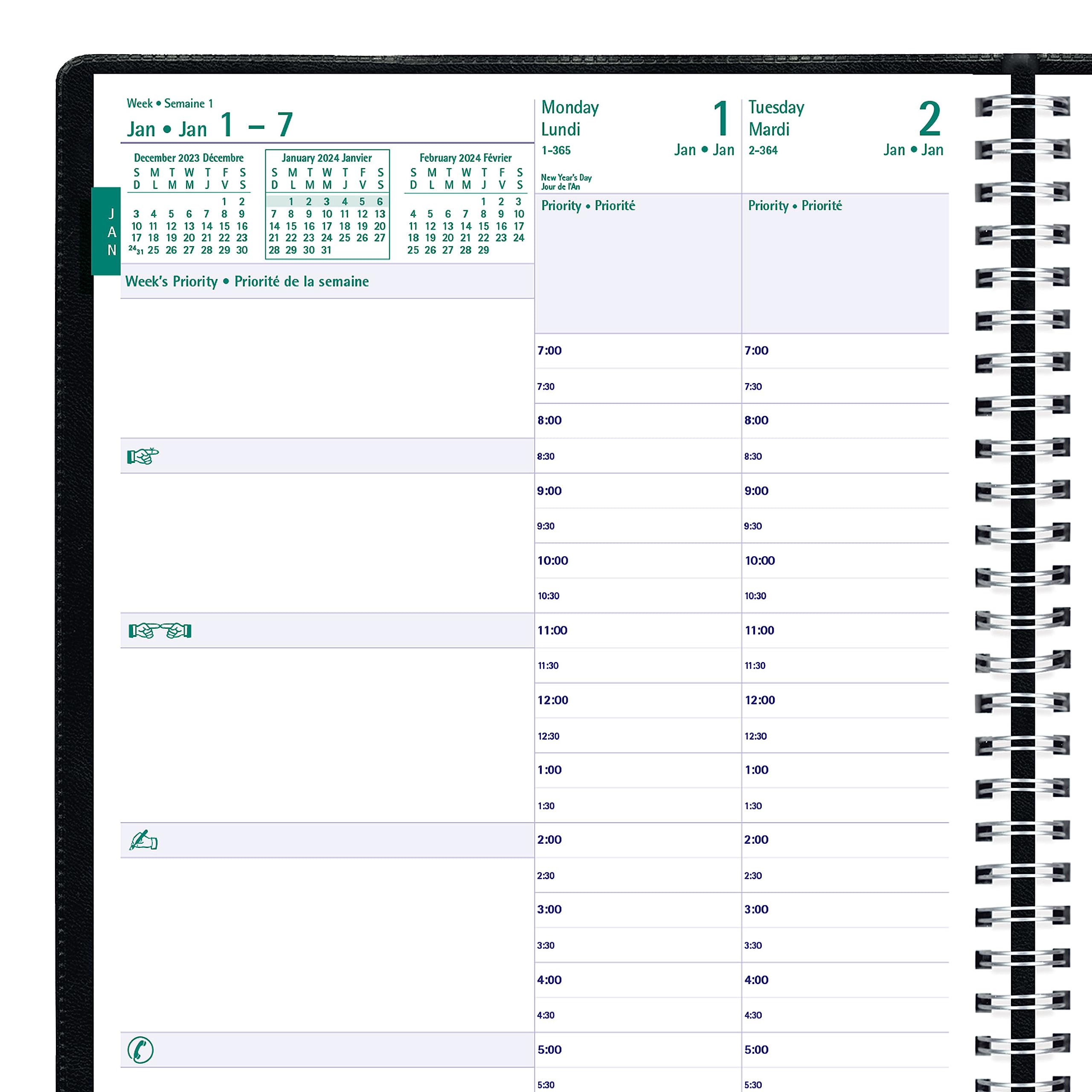 Planner Weekly Timanager 2026 Black CBBM1BLK