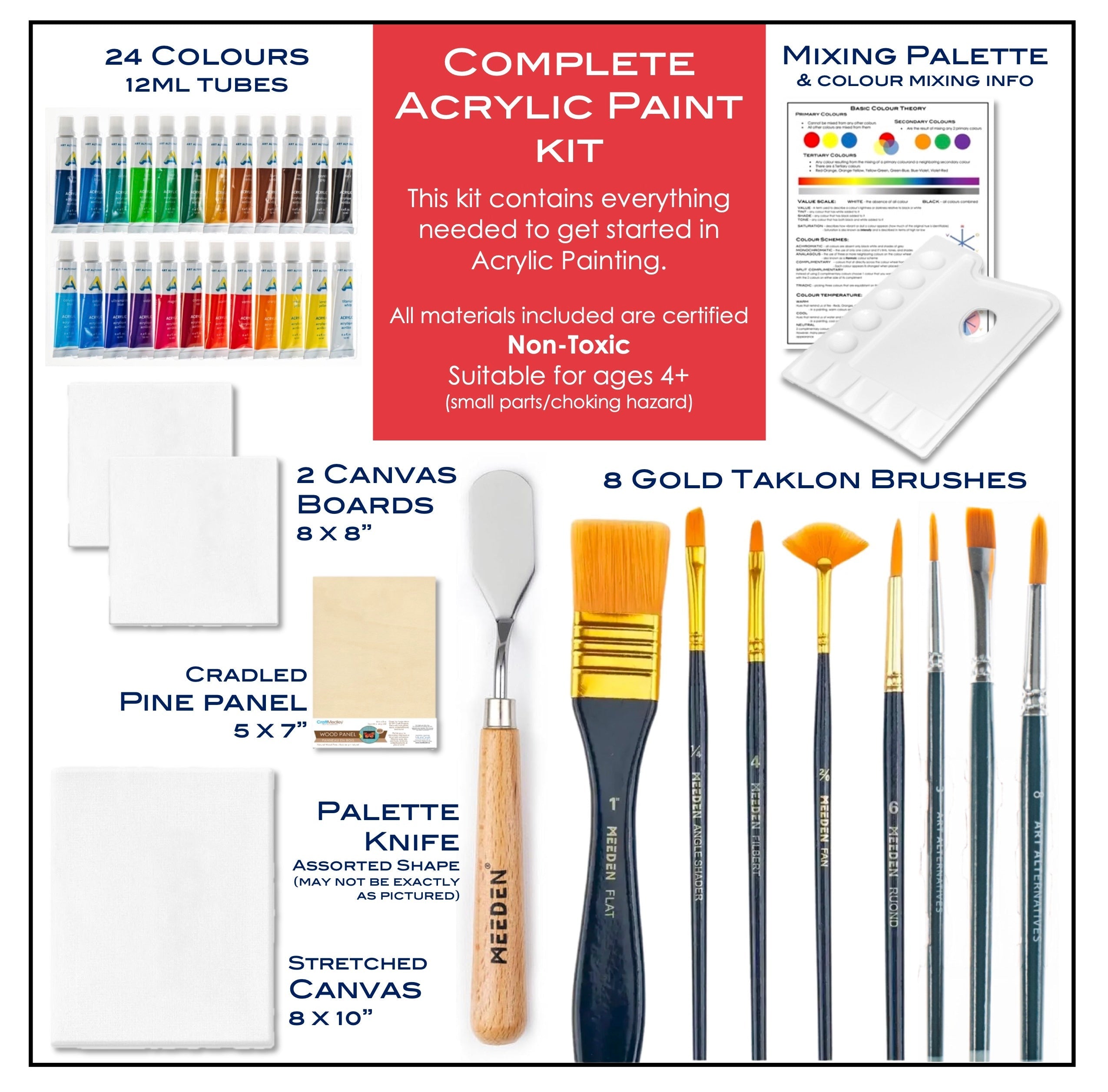 Acrylic 38-Piece Set