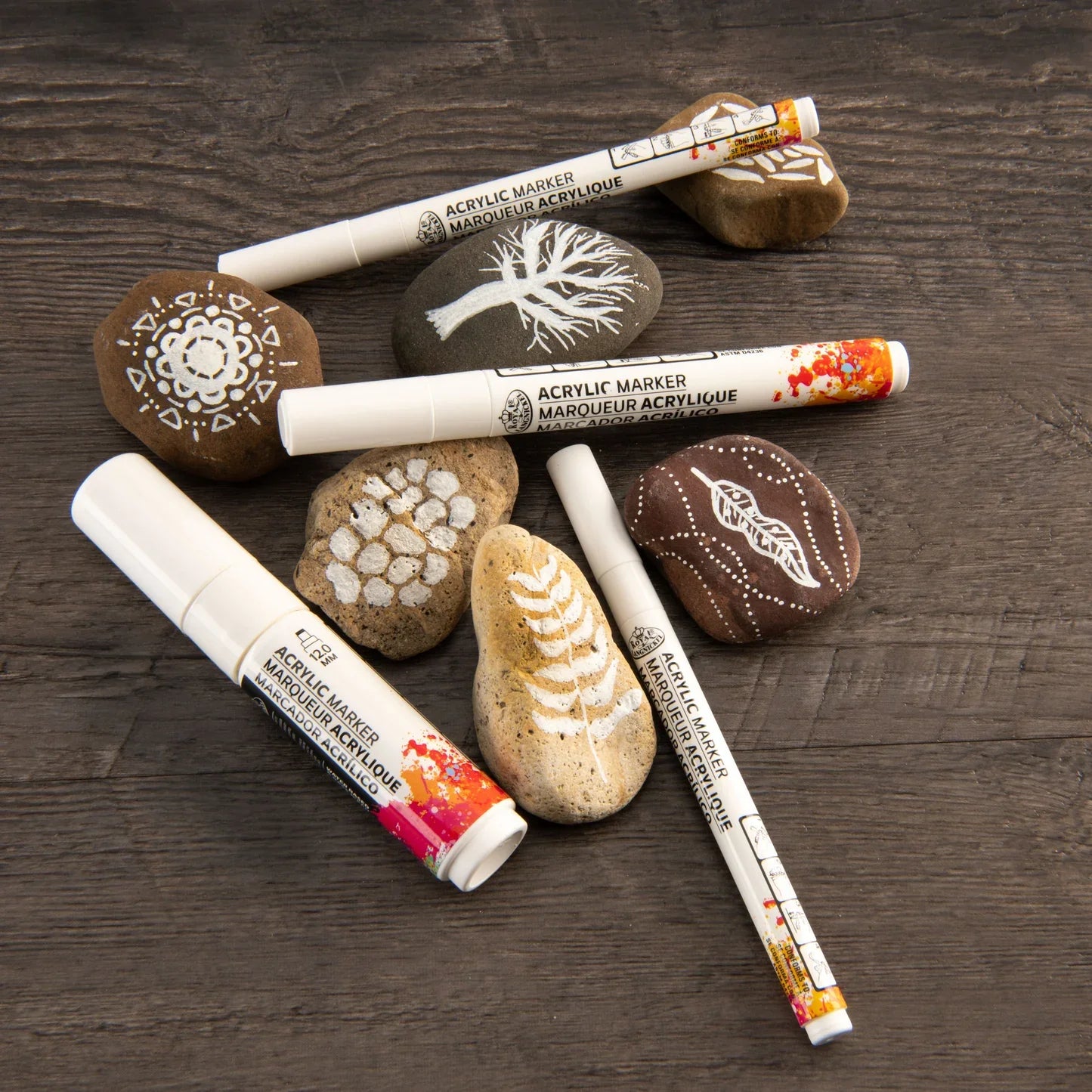 Acrylic Marker 4pc Assorted Size Sets