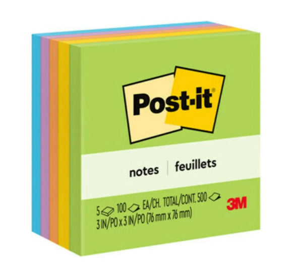 Post-it® Notes - Floral Fantasy Color Collection - 5-Pack