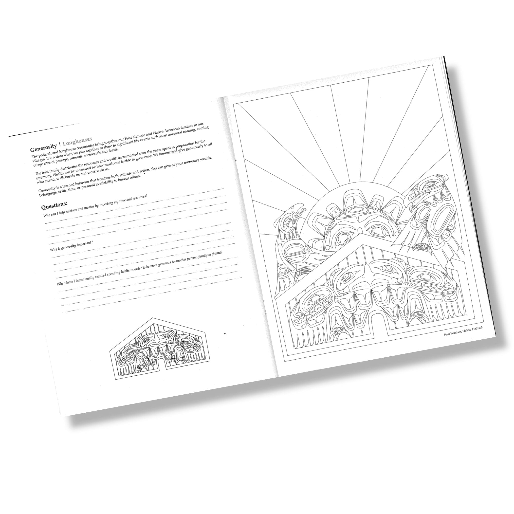 Visual Journey: Northwest Coast First Nations & Native Art Colouring Journal