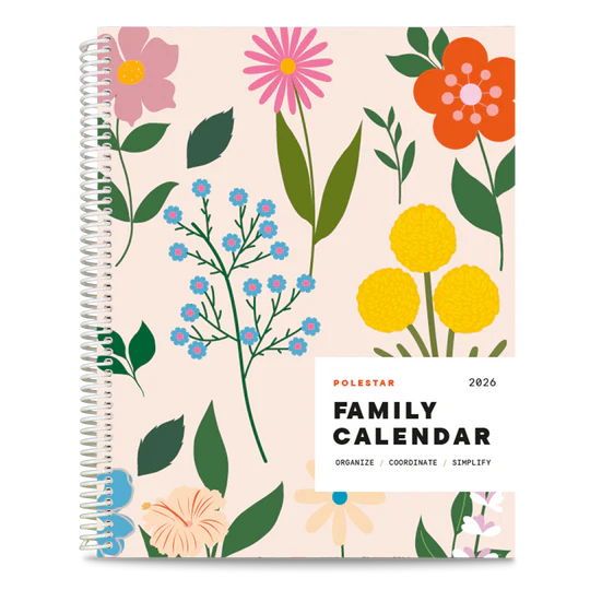 Planner Polestar Family Calendar 8 X 10 2026