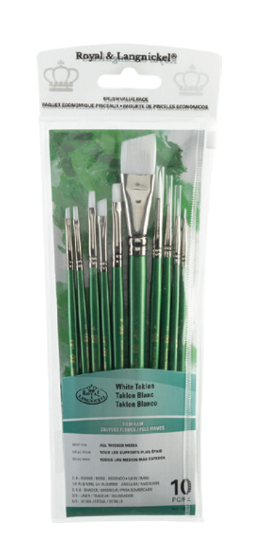 Value Brush Sets - White Firm