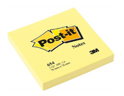 Post-it® Notes Original Notepads Singles MMM654