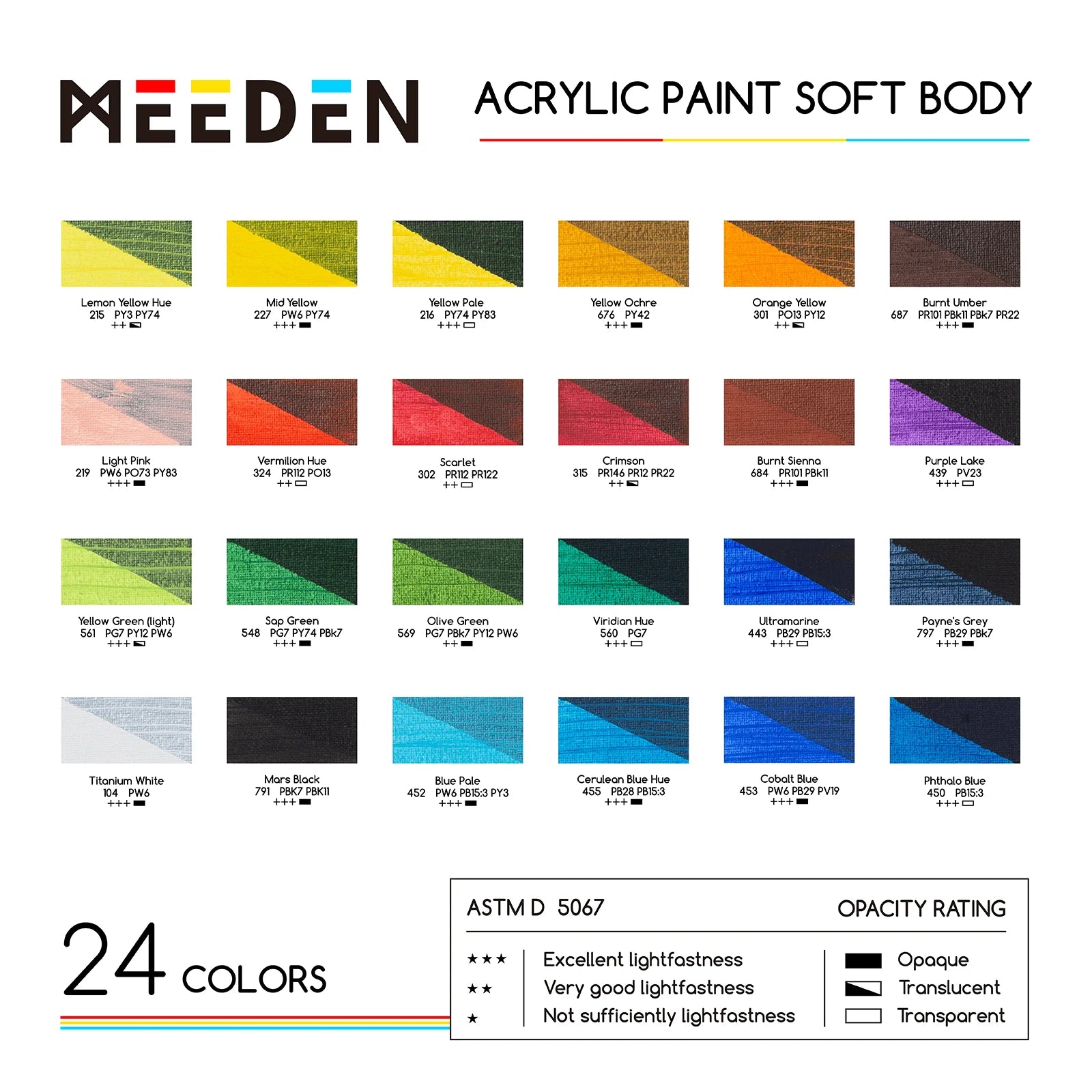 Acrylic Soft Body Paint 60ml Sets