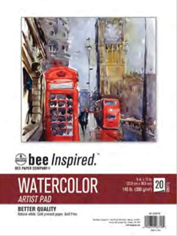 Inspired 9x12" Watercolour Pads