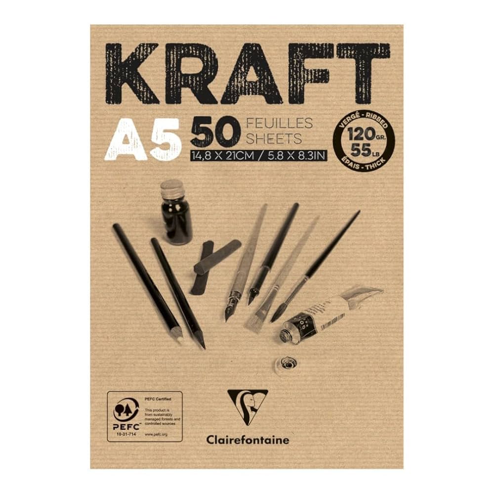 Clairefontaine Kraft A5 Sketch Pad