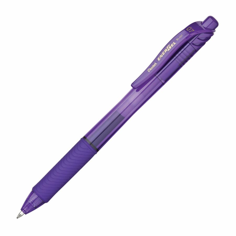 EnerGel BL107 EnerGel Retractable Gel Pens - 0.7mm purple