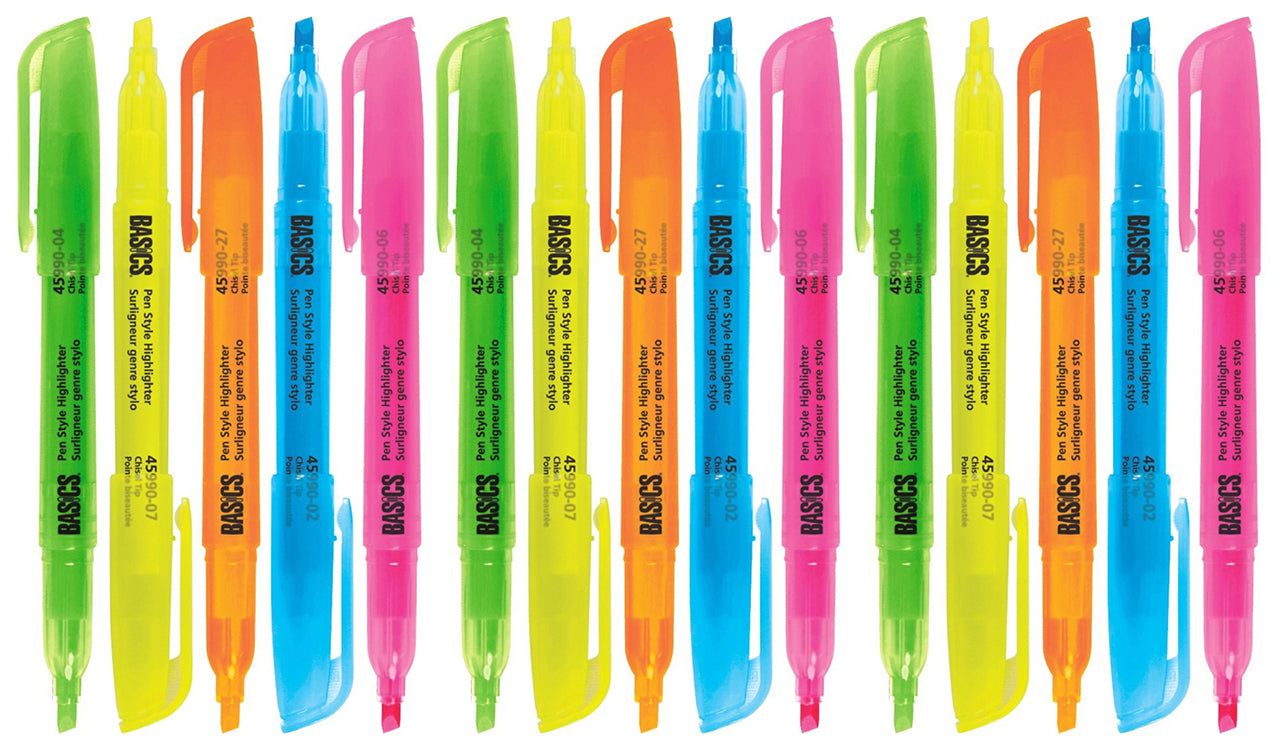 Basics Pen-style Highlighters