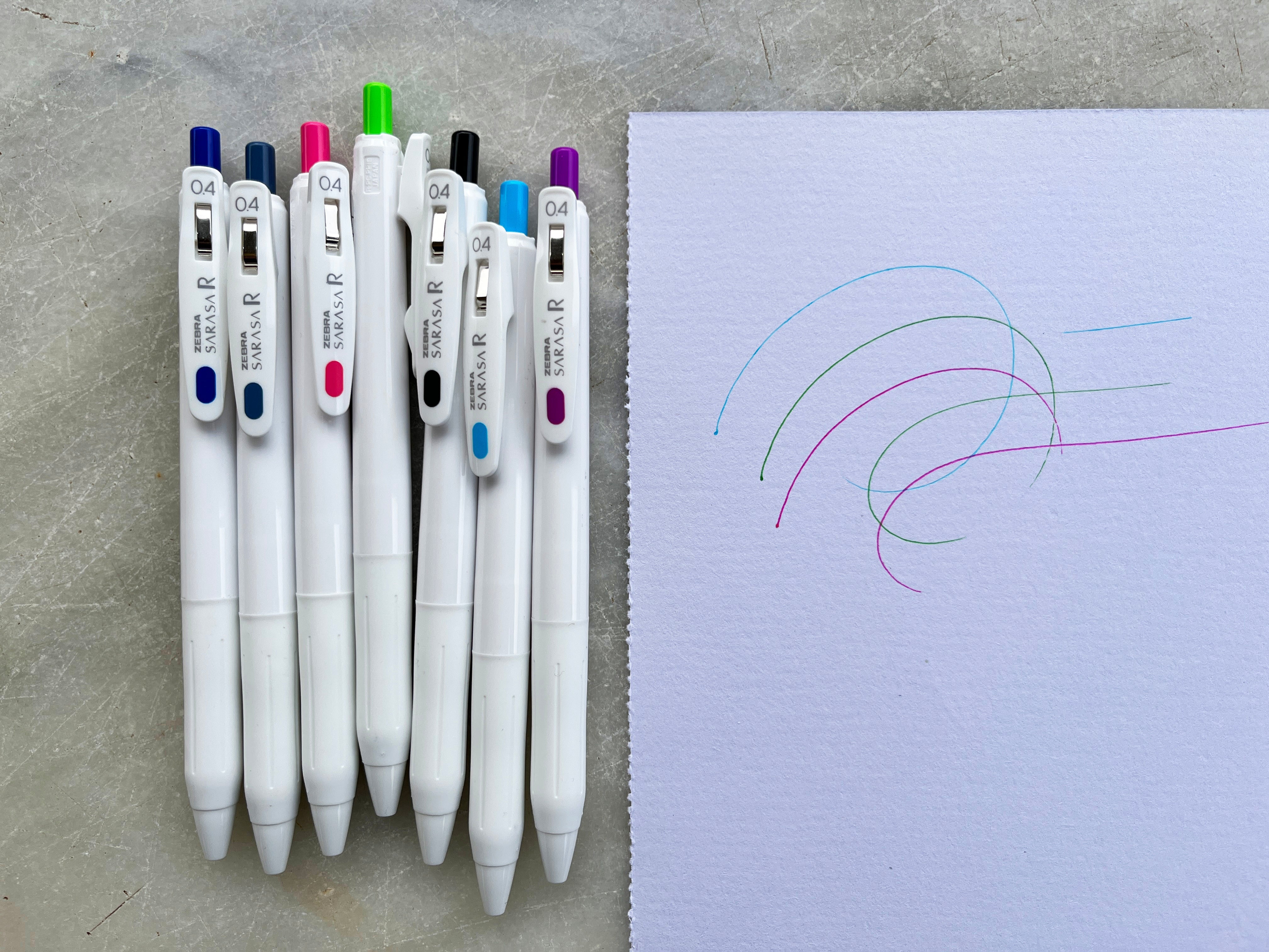 Sarasa R Retractable Clip Gel Pens